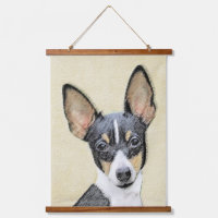 Pintura de Toy Fox Terrier - Arte de Perro Origina