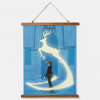 Tapiz Con Marco De Madera Pintura del Patronus de HARRY POTTER™