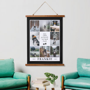 Tapiz Con Marco De Madera Pintura imprime nuestro collage en memoria de los 