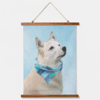 Pintura noruega de Buhund - Arte original de perro