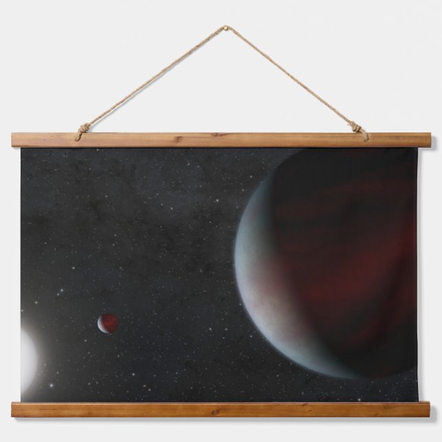 Tapiz Con Marco De Madera Planetas Orbitando La Estrella De Sol Épic 2497312 (Anverso )