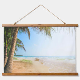 Tapiz Con Marco De Madera Playa