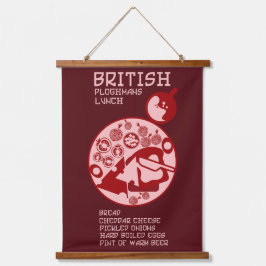 Tapiz Con Marco De Madera Ploughmans Pub Lunch