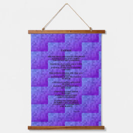 Tapiz Con Marco De Madera Poema "La Fe Es"