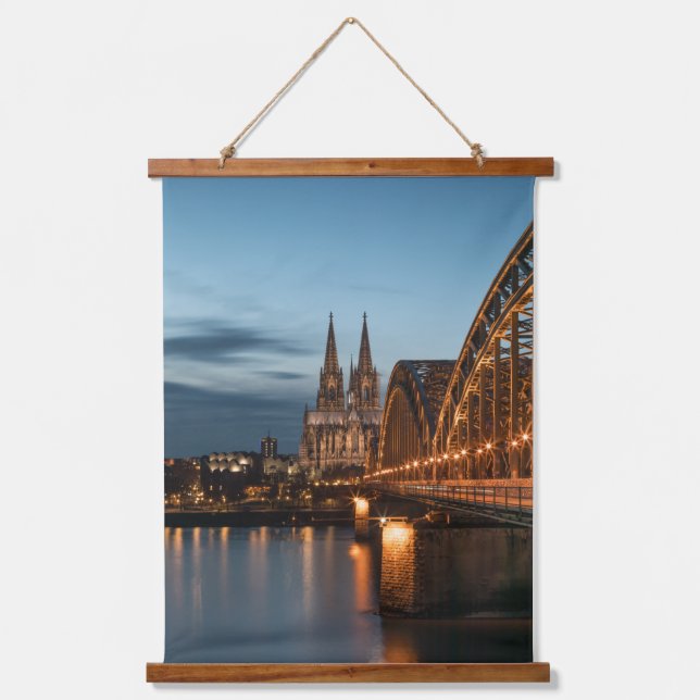 Tapiz Con Marco De Madera Poster de Alemania de Köln (Anverso)