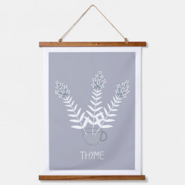 Tapiz Con Marco De Madera poster de thyme garden