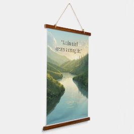 Tapiz Con Marco De Madera Póster motivador inspirador colgante en la pared