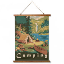 Póster Vintage de Camping Aventura al Aire Libre N