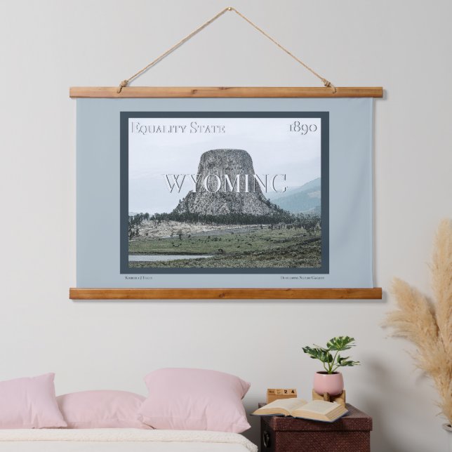 Tapiz Con Marco De Madera Poster Wyoming (Dormitorio)