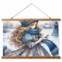 Princesa de Fantasía Invernal en un Cuento de Hada