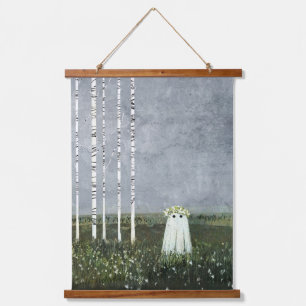 Tapiz Con Marco De Madera Princess Cottongrass
