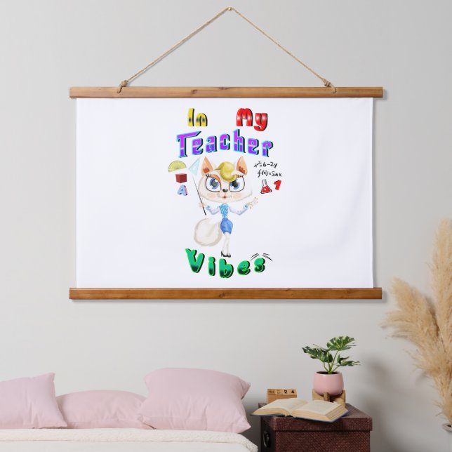 Tapiz Con Marco De Madera Profesor (Dormitorio)