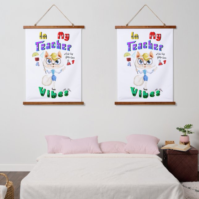 Tapiz Con Marco De Madera Profesor (Dormitorio)