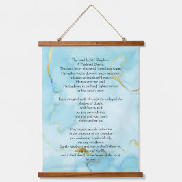 Tapiz Con Marco De Madera Psalm 23 biblical quotes