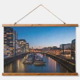 Tapiz Con Marco De Madera Puerto de Alemania en Colonia