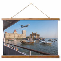 Puerto de Mumbai Colgante Pergamino  91cm x 66cm