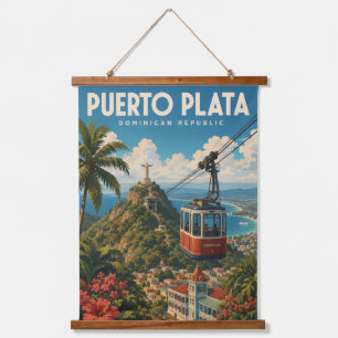 Tapiz Con Marco De Madera Puerto Plata República Dominicana Posavasos de Via
