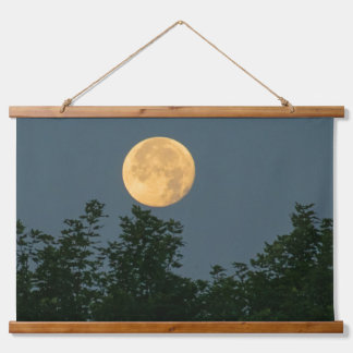 Tapiz Con Marco De Madera Puesta de luna