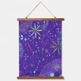 Tapiz Con Marco De Madera Purple Twilight Party