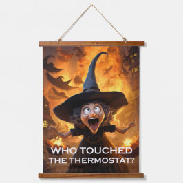 Tapiz Con Marco De Madera ¿Quién Tocó El Termostato?