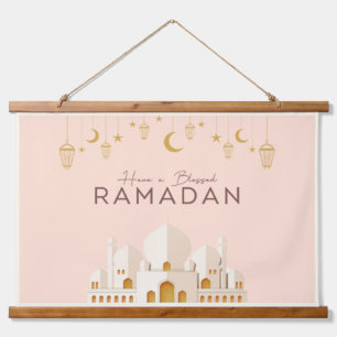 Tapiz Con Marco De Madera Ramadan Mubarak   Ramadan Kareem