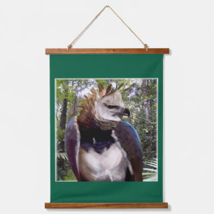 Tapiz Con Marco De Madera "Raptor"