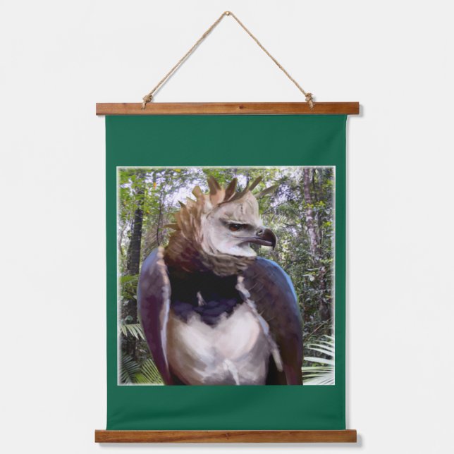 Tapiz Con Marco De Madera "Raptor" (Anverso)