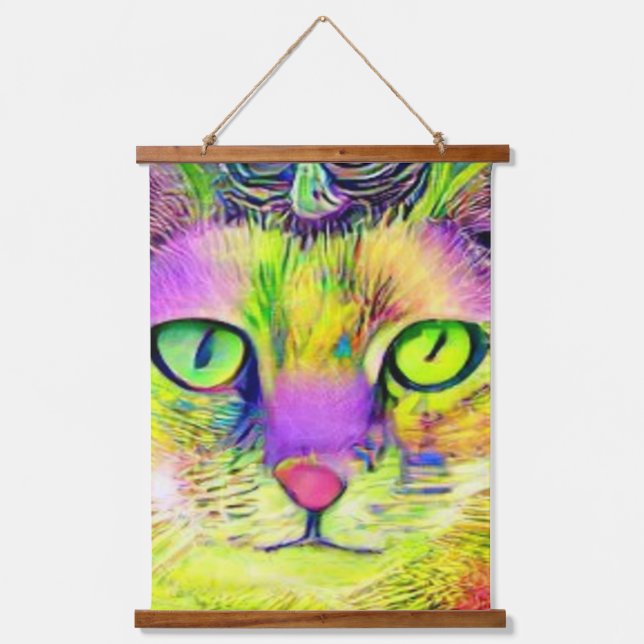 Tapiz Con Marco De Madera raro psicodélico kool katz 15 (Anverso)