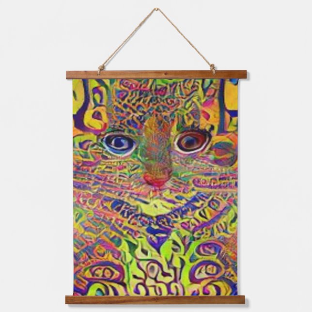 Tapiz Con Marco De Madera raro psicodélico kool katz 24 (Anverso)