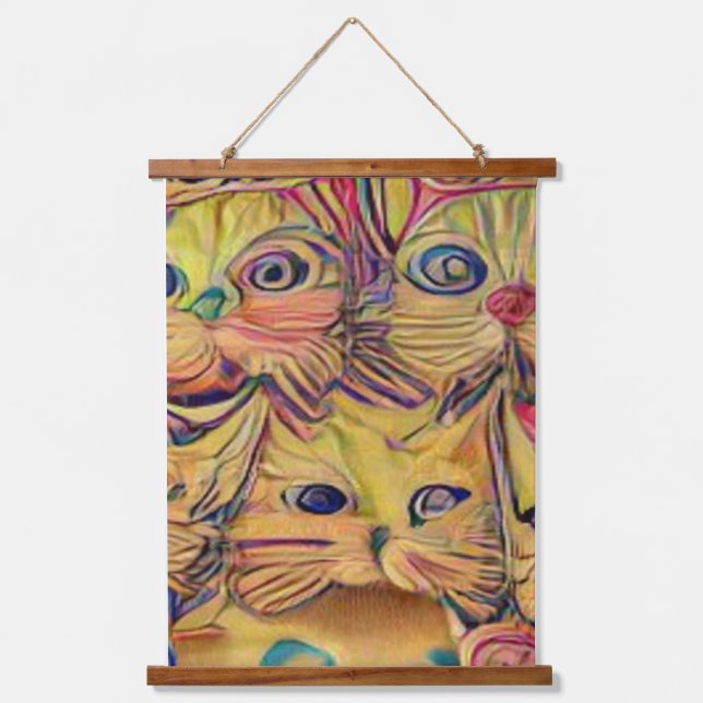 Tapiz Con Marco De Madera raro psicodélico kool katz 3 (Anverso)