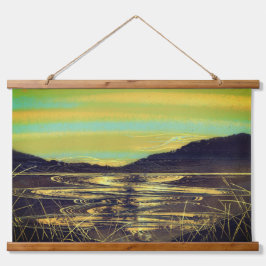 Tapiz Con Marco De Madera Recuerdos junto al lago