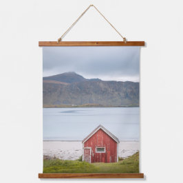 Tapiz Con Marco De Madera Red Cabin Ramberg Lofoten