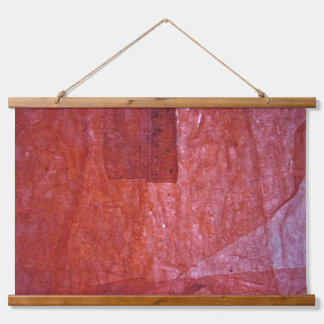 Tapiz Con Marco De Madera Red ordinary wood Topped Wall Tapestry,Red smooth