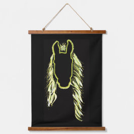 Tapiz Con Marco De Madera Reflexiones soleadas de un caballo