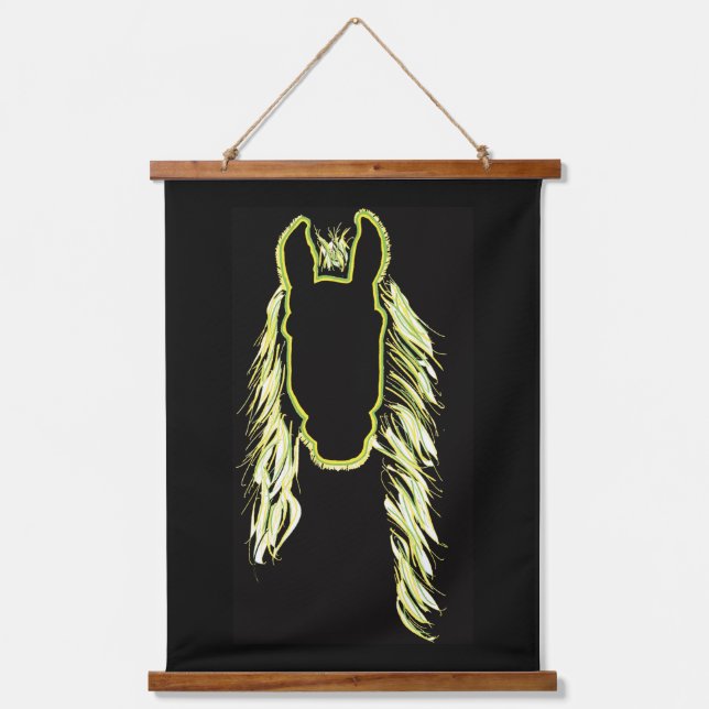 Tapiz Con Marco De Madera Reflexiones soleadas de un caballo (Anverso)