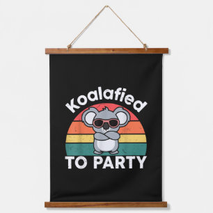 Tapiz Con Marco De Madera Regalo de diseño divertido de koala Koalafied lind