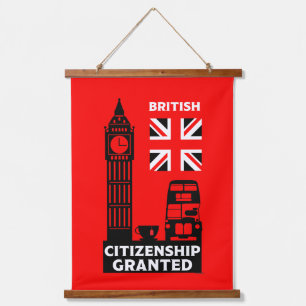 Tapiz Con Marco De Madera Regalos de ciudadanía británica