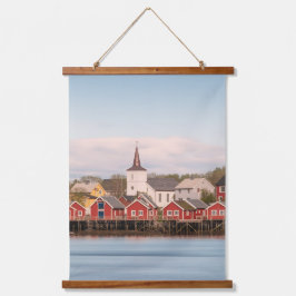 Tapiz Con Marco De Madera Reine Lofoten Noruega