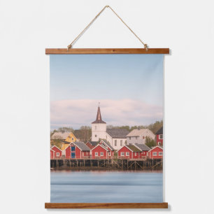 Tapiz Con Marco De Madera Reine Lofoten Noruega
