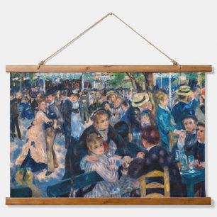 Tapiz Con Marco De Madera Renoir - Baile en Le Moulin de la Galette