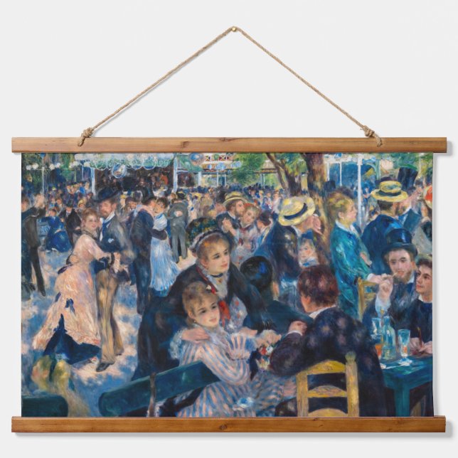 Tapiz Con Marco De Madera Renoir - Danza en Le Moulin de la Galette (Anverso )