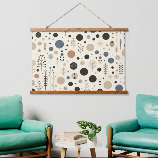 Tapiz Con Marco De Madera Resumen de Woodland (Sala de estar)