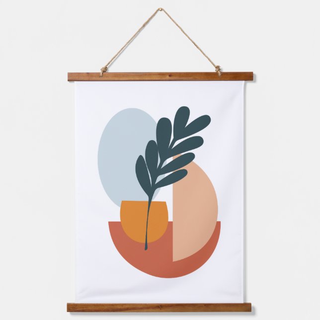 Tapiz Con Marco De Madera Resumen del arte moderno (Anverso)