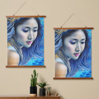 Resumen: Fantasía azul mujer Surrealismo Arte