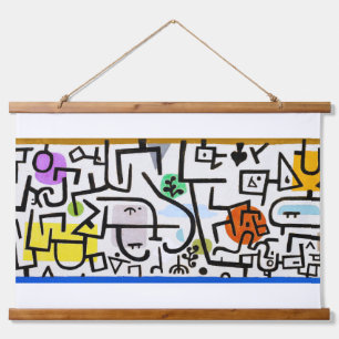 Tapiz Con Marco De Madera Rich Port, Paul Klee