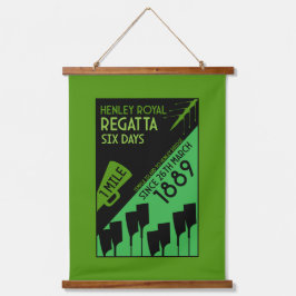 Tapiz Con Marco De Madera Ríos británicos Thames Regatta
