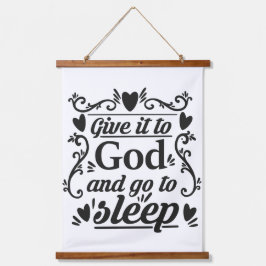 Tapiz Con Marco De Madera Rótulo de dormitorio