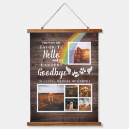 Tapiz Con Marco De Madera Rústica pintura imprime una foto en memoria de un