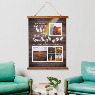 Tapiz Con Marco De Madera Rústica pintura imprime una foto en memoria de un