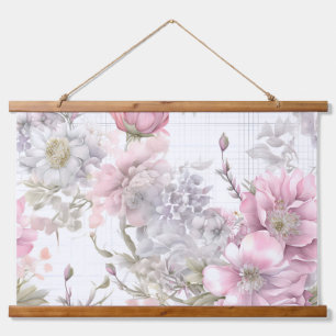 Tapiz Con Marco De Madera Sakura Rubor Serenade Botanade